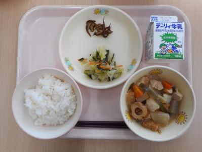 本日の学校給食献立の画像