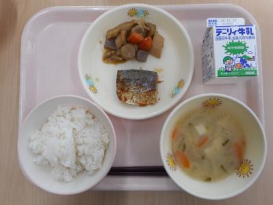 本日の学校給食献立の画像
