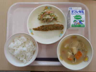 本日の学校給食献立の画像