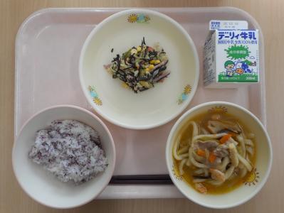 本日の学校給食献立の画像