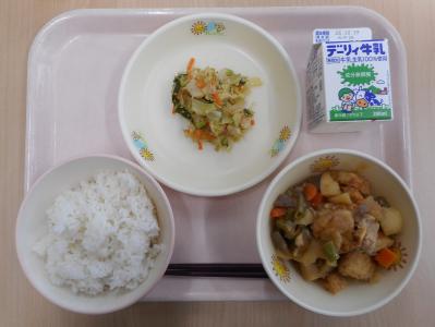 本日の学校給食献立の画像