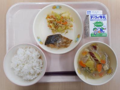 本日の学校給食献立の画像