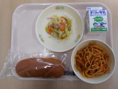 本日の学校給食献立の画像