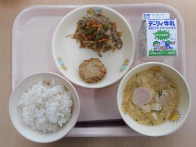 本日の学校給食献立の画像