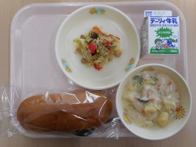 本日の学校給食献立の画像