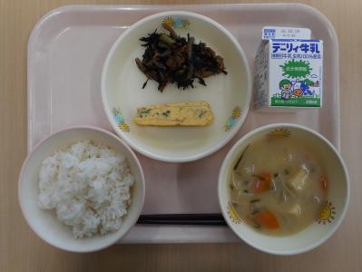 本日の学校給食献立の画像