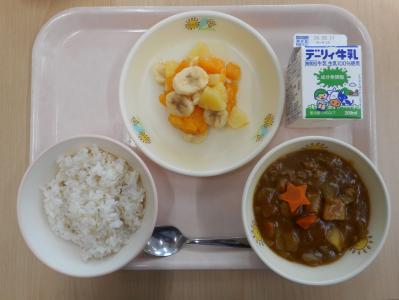 本日の学校給食献立の画像
