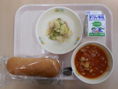 本日の学校給食献立の画像