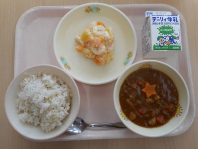本日の学校給食献立の画像