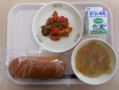 本日の学校給食献立の画像
