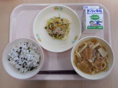 本日の学校給食献立の画像