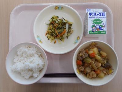 本日の学校給食献立の画像