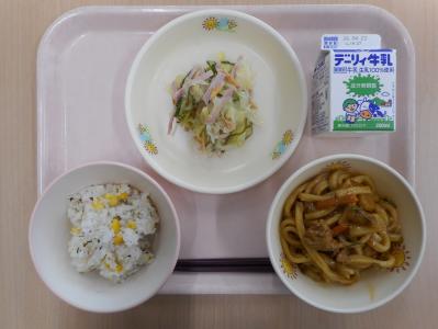 本日の学校給食献立の画像