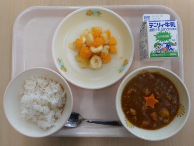 本日の学校給食献立の画像