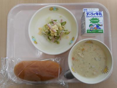 本日の学校給食献立の画像