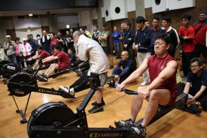 漕いでいる最中