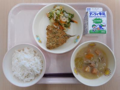本日の学校給食献立の画像