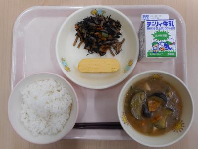 本日の学校給食献立の画像