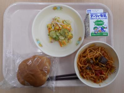 本日の学校給食献立の画像