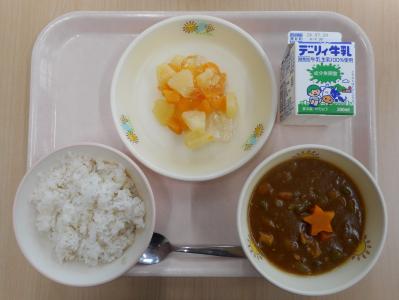 本日の学校給食献立の画像