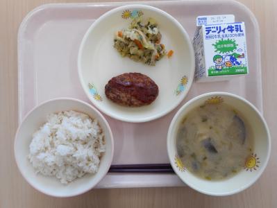 本日の学校給食献立の画像