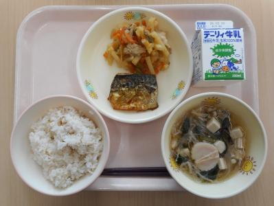 本日の学校給食献立の画像