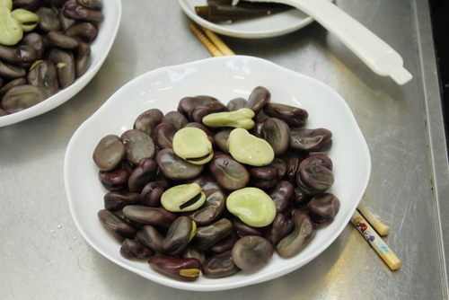 ツタンカーメンえんどう豆の豆ご飯の完成の画像