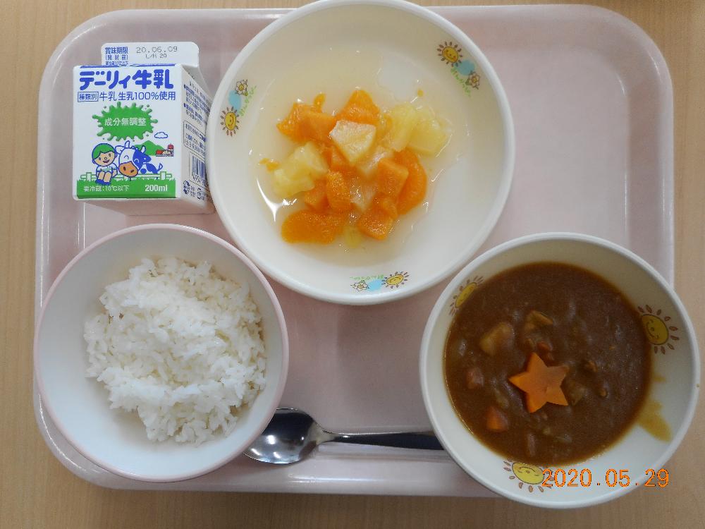 本日の学校給食献立の画像