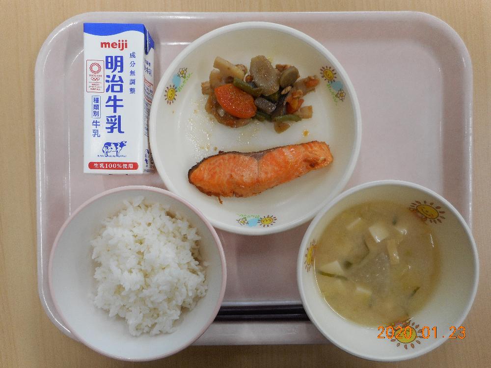 本日の学校給食献立の画像