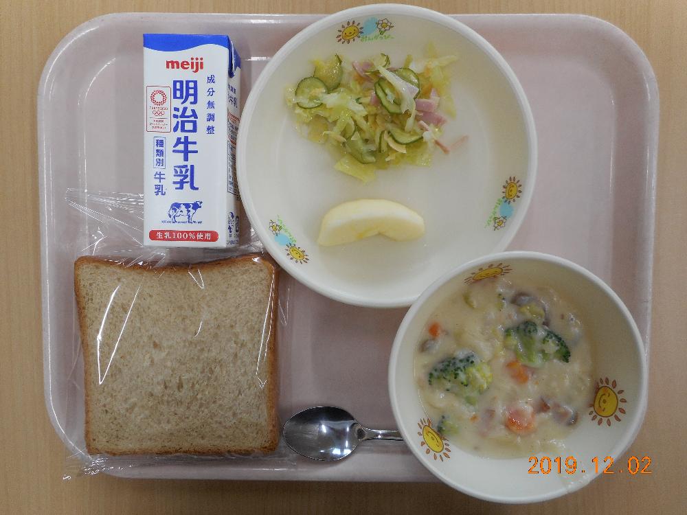 本日の学校給食献立の画像