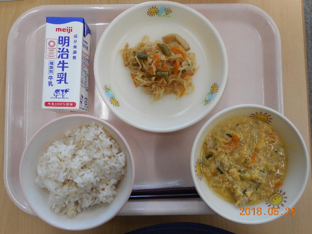 本日の学校給食献立の画像