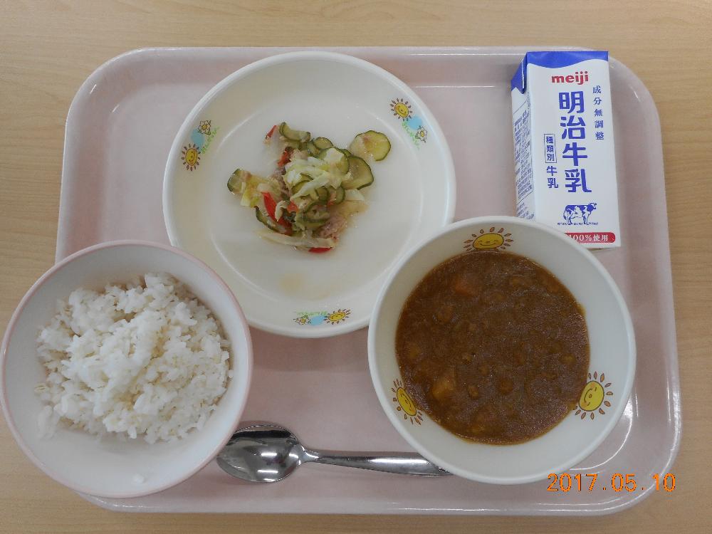 本日の学校給食献立の画像