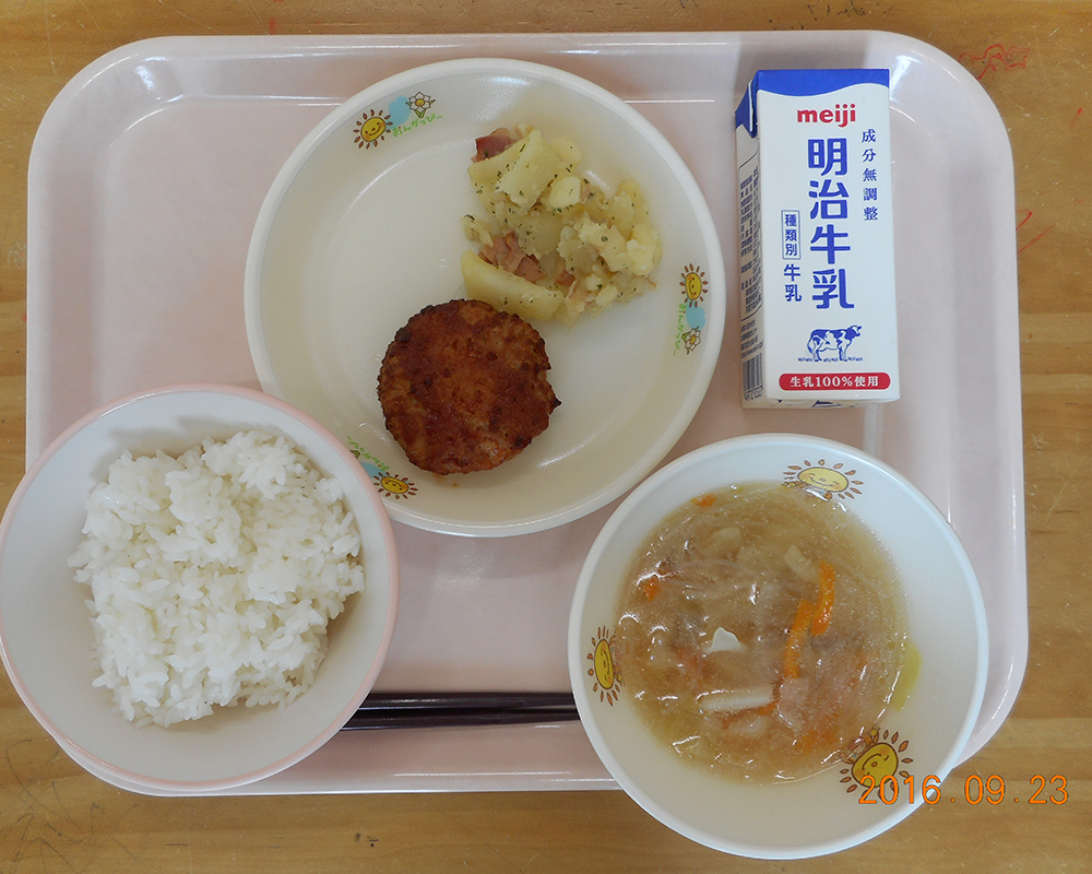 本日の学校給食献立 の画像