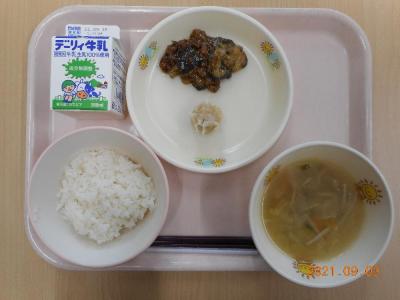 本日の学校給食献立の画像