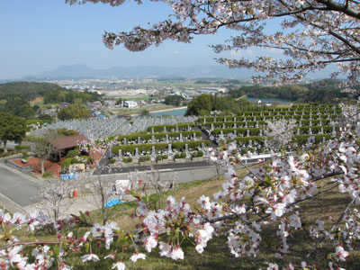 遠賀霊園の風景