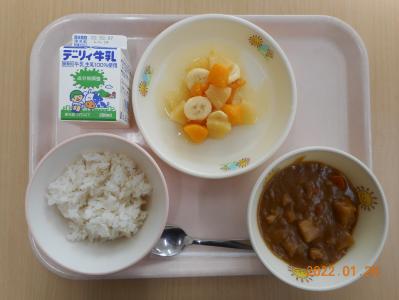 本日の学校給食献立の画像