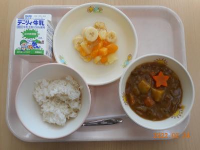 本日の学校給食献立の画像