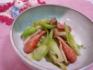 完成！つぼみ菜の炒めもの