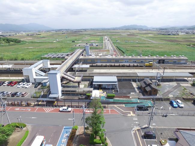 整備前の駅前の様子