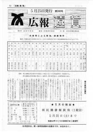 広報おんが昭和55年5月25日号表紙