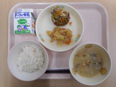 本日の学校給食献立の画像