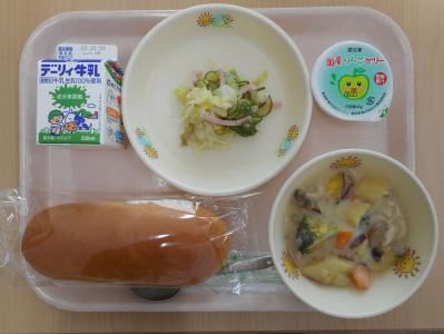 本日の学校給食献立の画像