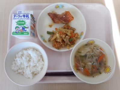 本日の学校給食献立の画像