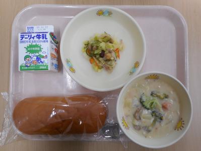 本日の学校給食献立の画像