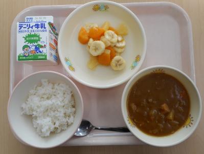 本日の学校給食献立の画像