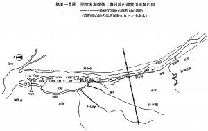 明治末期改修工事以前の遠賀川流域の図