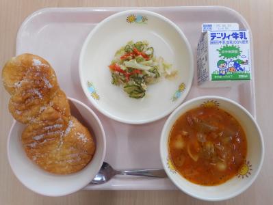 本日の学校給食献立の画像