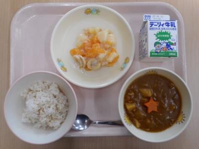 本日の学校給食献立の画像