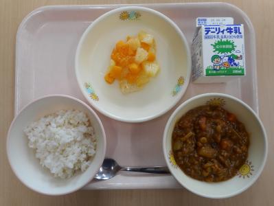 本日の学校給食献立の画像