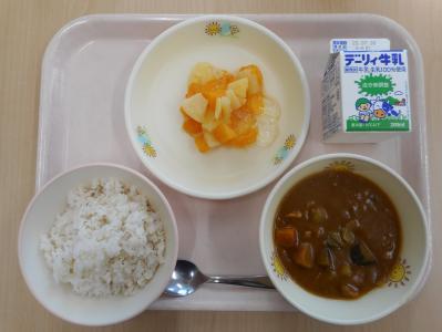 本日の学校給食献立の画像